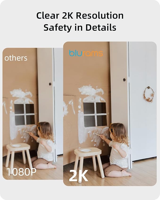 blurams Indoor Camera 2K, Cameras for Home Security 5G&2.4GHz, 360° Pet Camera w/Motion Tracking, Phone App, 2-Way Audio, IR Night Vision, Siren, Works with Alexa & Google Assistant