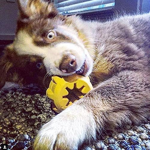 SodaPup Industrial Dog Gear – Durable Dog Treat Dispenser & Chew Toy Made in USA from Non-Toxic, Pet-Safe, Food Safe Natural Rubber for Mental Stimulation, Problem Chewing, Calming Nerves & More