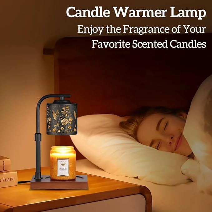 Candle Warmer Lamp with Adjustable Height Dimmable for New Home Decor Electric Candle Warmer for Jar Candles Birthday Gifts for Women Mom(Hummingbird)