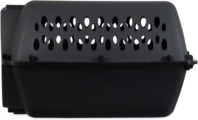 Petmate Pet Porter Dog Kennel 24", Dark Gray & Black, for Pets 15-20lbs, Made in USA