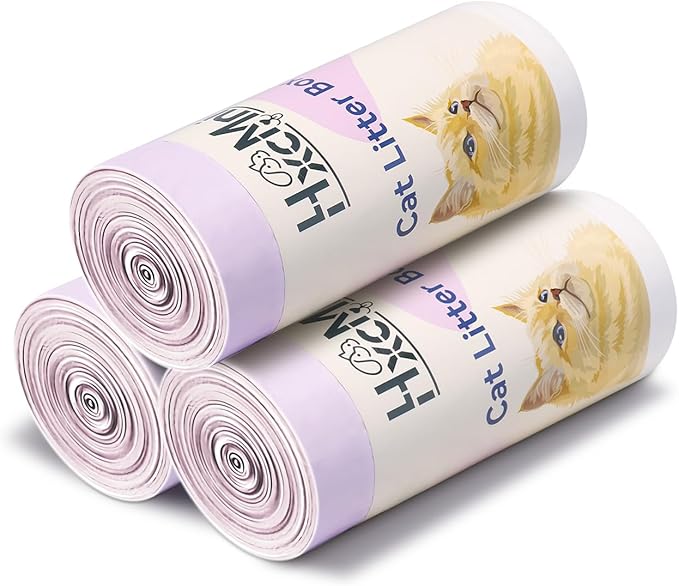 60 Count Self-Cleaning Litter Box Liners Compatible with Litter Robot 4/3, Leakproof & Odor-Control Design, 2x Thicker Material Than Standard Liners, Automatic Cat Litter Box Accessories