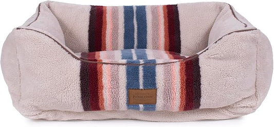Pendleton Berber Kuddler Dog Bed - Serape Rosewood, M