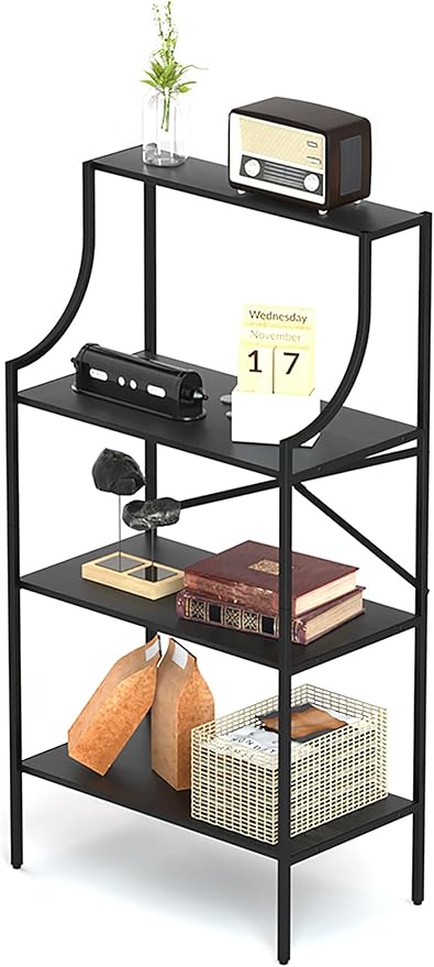 Console Table, entryway Table 4-Tier Sofa Table with Storage Shelves, Couch Table Behind Sofa, Standing Bakers Rack