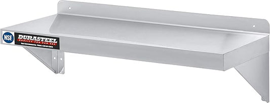 DuraSteel Stainless Steel Wall Shelf - 36" Wide x 12" Deep Commercial Grade - NSF Certified - Industrial Appliance Equipment (Restaurant, Bar, Home, Kitchen, Laundry, Garage and Utility Room)
