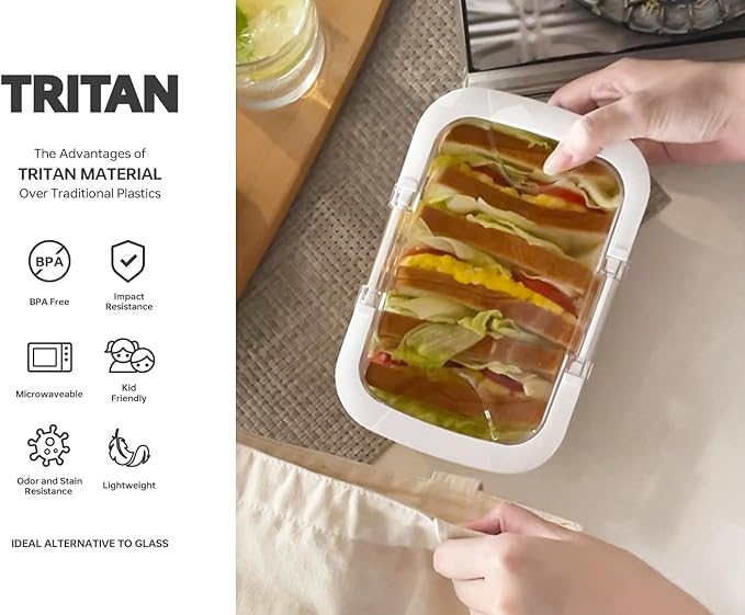 Felli Duo Loc Meal Prep Container for Refrigerator, Leak Proof Stackable Kitchen Tupperware for Leftovers Food Storage Travel Lunch Container, Christmas Gift for Her (Fridge Organizer 12pk)