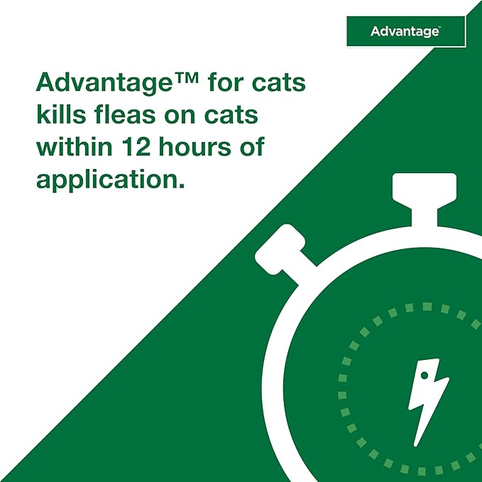 Advantage Topical Cat Flea Treatment and Prevention for Small Cats 2-9 lbs. | Apply Flea Drops Monthly | 2 Treatments