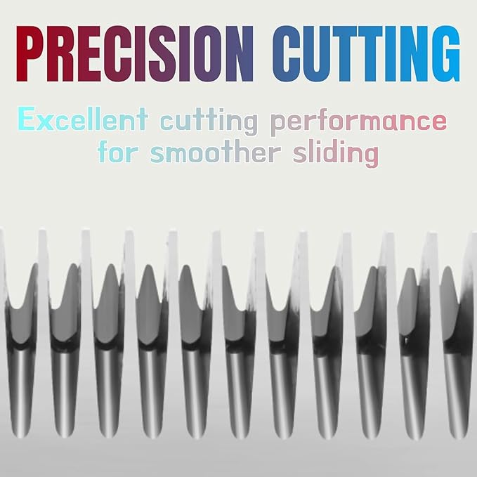 7FW Wide Pet Dog Grooming Detachable Blades,Compatible with Andis,Oster A5,Wahl KM10 Clippers,Cut Length 1/8"(3.2mm)