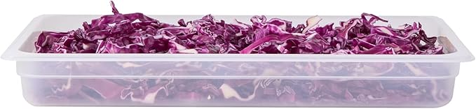 Restaurantware Food Pans Pack of 10 Plastic Rectangle Food Containers Full Size with Traceability Label, Storage Containers Dishwashable Hot Cold Friendly for Restaurants Buffet Commercial Use