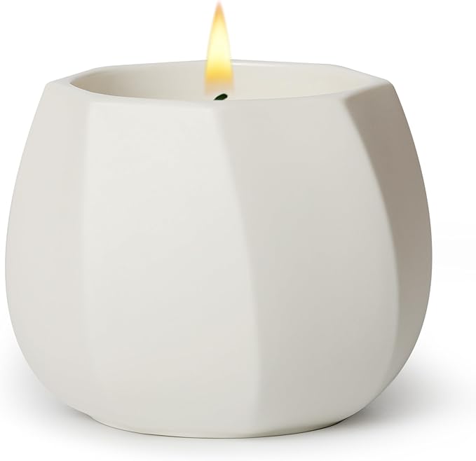 Scented Candle for Home, Luxury Ceramic Jar, Natural Soy Candle, Amalfi Citrus