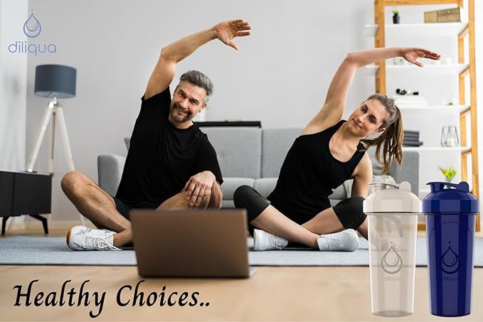 2 PACK, 28 oz & 20 oz Shaker Bottles with Powerful Wire Whisks for Protein Mixes | Leakproof Blender Shaker Bottle Pack | BPA-Free & Dishwasher Safe | Shaker Bottle | Shaker Cups for shakes