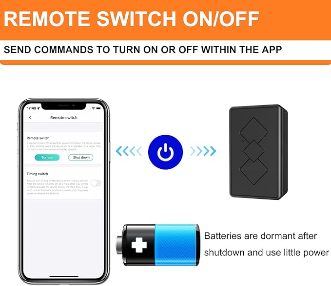 Mini Car GPS Tracker for Vehicles,Portable Real Time Magnetic GPS Tracking Device,No Subscription Required/No Monthly Fee Full Global Coverage Location Tracker for Kids,Dogs,Trucks