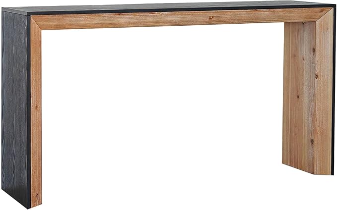 Modern Console Table for Living Room, Wooden Console Table Narrow Entryway Table, Rustic Sofa Table Behind Couch for Hallway Foyer (59 Inch, Natural Wood)