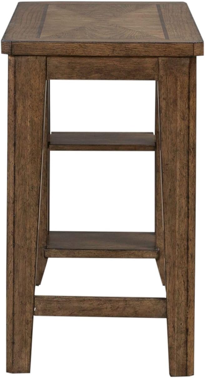 Liberty Furniture Carolina Park Console Table for Living Room - Amber Brown Oak