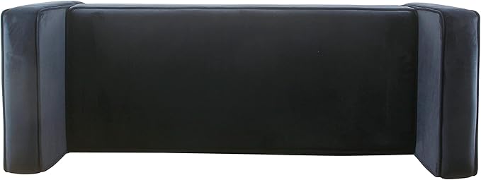 HomePop Home Decor | Upholstered Modern Storage Ottoman Bench with Pillows | Ottoman Bench with Storage for Living Room & Bedroom | Decorative Home Furniture (Navy)