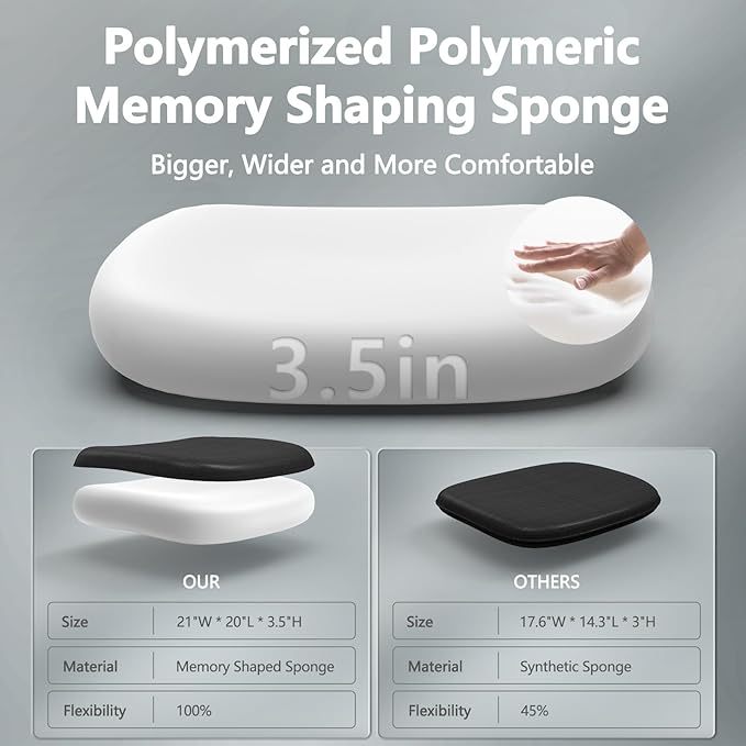 Office Chair,Ergonomic Comfy Home Desk Chair with 350LBS Capacity,High Back Gaming Chair with Wheels,Mesh Computer Chair,Lumbar Support, Adjustable Headrest,Flip-up Armrest (B-Black + White)