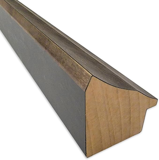 Amanti Art Bronze Full Length Mirror, 63x27 Angled Bronze Tall Free Standing Body Wall Mirror Full Length for Dressing, Modern Wood Frame, Lean on Floor or Hang, Wall Decor