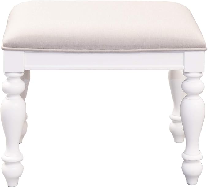 Liberty Furniture Industries Summer House 3 Piece Vanity Set, Oyster White (607-BR-VN)