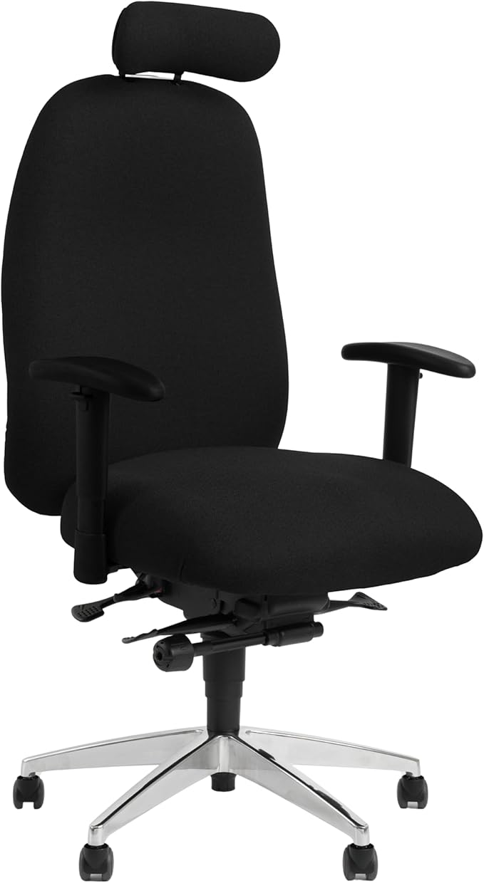 Heavy-Duty Bariatric Ergonomic Office Chair - 550lbs Capacity, Adjustable Backrest and Seat Tilt, Pressure Relief Foam Seat