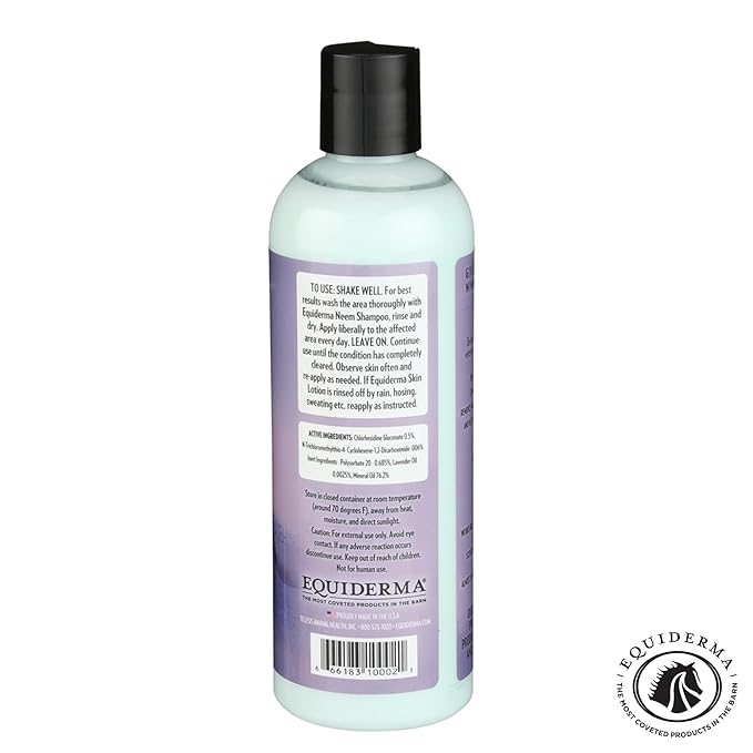 EQUIDERMA (2 Pack) Horse Skin Lotion with 10‑Count Pet Faves Pet Wipes – Gentle Soothing Relief for Cannon Bone, Mane & Tail Irritation, Dry Skin & Scabs