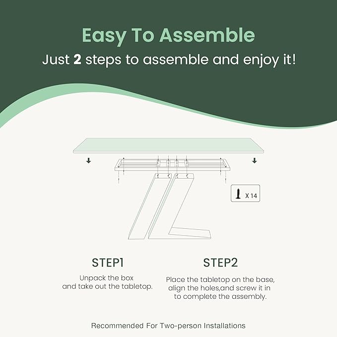 POVISON 63" Modern Luxury Gold Rectangular Dining Table for 4, Glossy Sintered Stone Tabletop, White and Gold Z-Shaped Stainless Steel Base (Dining Table Only)