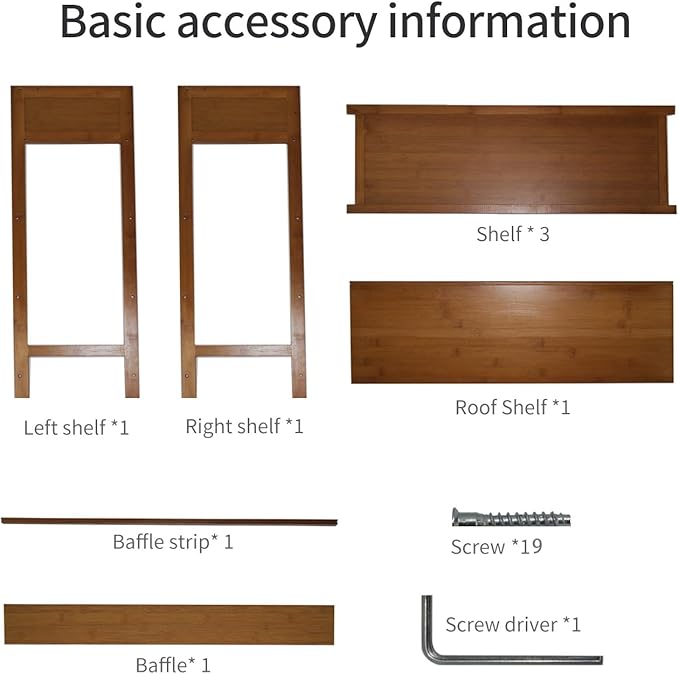 Bamboo Shoe Rack Organizer, 4 Tier Shoe Shelf Storage Organizer, for Entryway, Hallway, and Closet (Nature-31.5)
