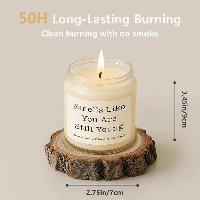 Gifts for Women, Birthday Gifts for Women, Unique Friendship Christmas Gift for Mom, Womens, Best Friend, Her, Sister, Bestie, Funny Lavender Scented Candles with Replaceable Stickers Gift Ideas