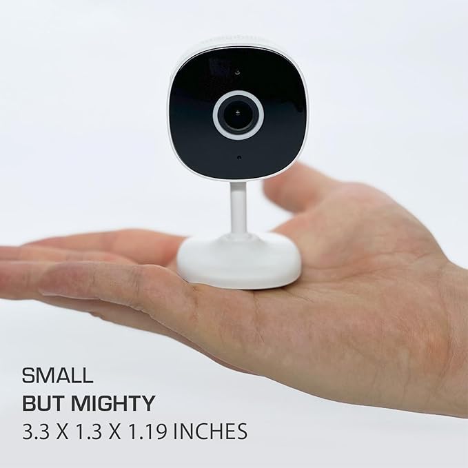 Nexxt 2K Indoor Camera - Smart Wi-Fi Home Security, Wireless Baby Monitor, Dog & Nanny Cam, Easy to Use App, Indoor Room Camera, Human Detection & Night Vision, Camaras De Seguridad para Casa (2PK)