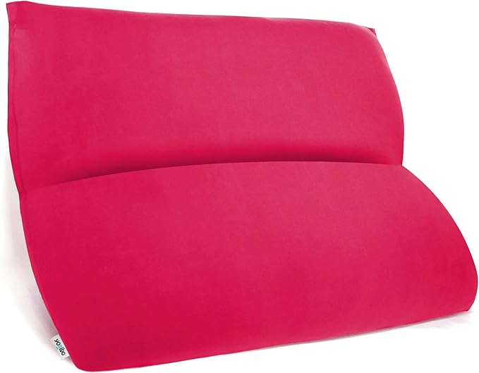 Yogibo Double Oversized Bean Bag Chair, Beanbag Bed with a Washable Outer Cover, Cozy Sofa for Gaming, Reading, and Relaxing, Filled with Soft Mini Beads, Red