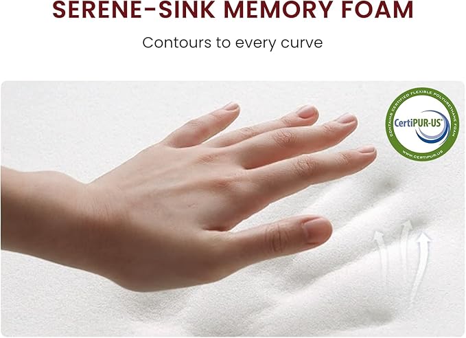 Twin XL Mattress 12 Inch, Hybrid Memory Foam Mattress in a Box, Medium Firm Feel with Motion Isolating, CertiPUR-US® Certified Foam, 100-Night Trial, Personalized Support & Pressure Relief