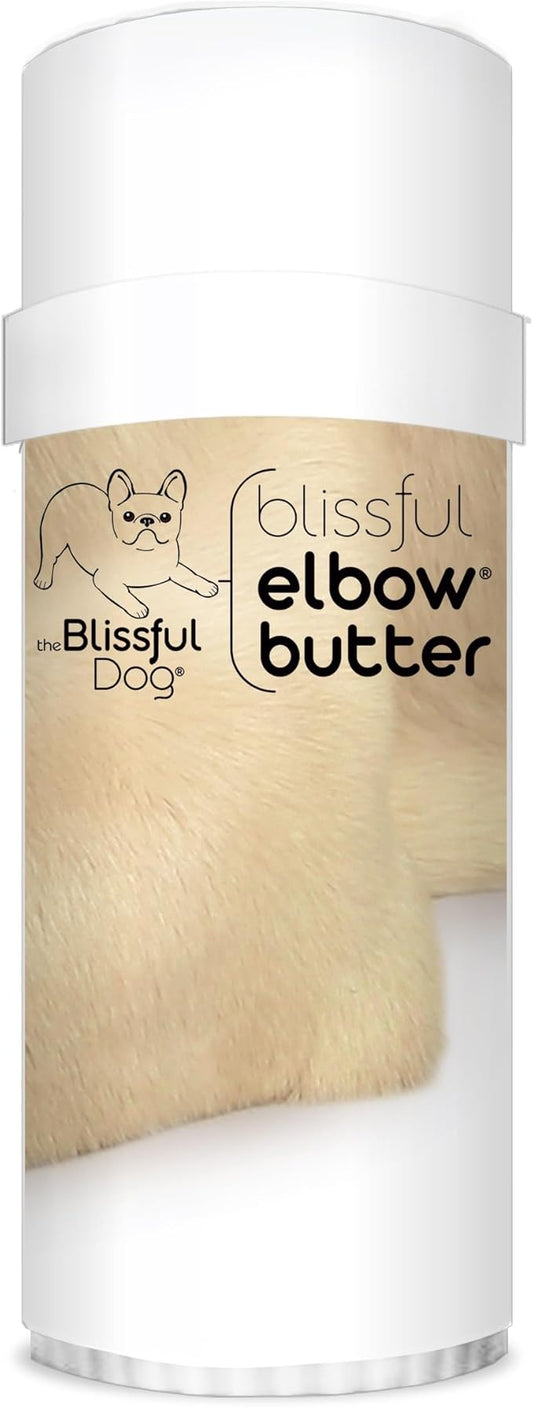 The Blissful Dog Elbow Butter for Dry, Cracked Calluses, Lick-Safe Dog Balm, Soothing Elbow Balm with Moisturizing Shea Butter, Almond, Olive, and Essential Oils, Pet Supplies, 2.25 oz. Stick