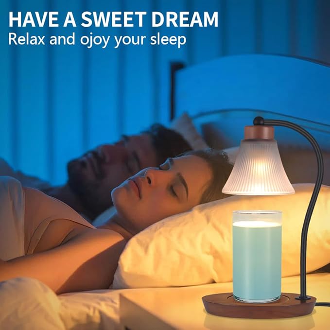 mocosa Candle Warmer Lamp with Timer Dimmer for Jar Candles Mom Christmas Birthday Gifts House Warming New Home Bedroom Decor with 2 Bulbs