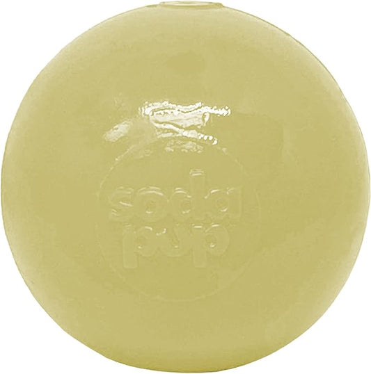 SodaPup Glow Ball – Durable Dog Treat Dispenser & Chew Toy Made in USA from Non-Toxic, Pet Safe, Food Safe Natural Rubber for Mental Stimulation, Problem Chewing, Calming Nerves & More