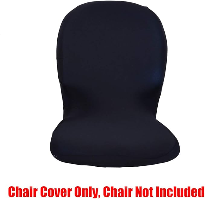 Chris.W Computer Office Chair Cover Stretchable Removable Office Swivel Chair Cover Universal Lift Chair Slipcovers (Black)