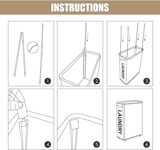 DOKEHOM 25-Inches Slim Laundry Basket on Wheels, Collapsible Rolling Laundry Hamper, Foldable Narrow Corner Clothes Storage Bins (Dark Grey)