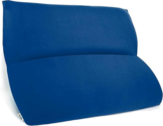 Yogibo Double Giant Bean Bag Chair Bed Lounger for Adults, Kids and Teens with Filling, Extra Large, Oversized, Big, Huge, Plush, Sensory Beanbag Couch Sofa Loveseat, Washable Cover, Blue