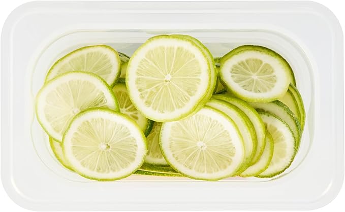 Restaurantware Food Storage Container 1 Pack of 6.8 x 4.2 x 5.9 Inches Plastic Stackable Storage Box White Reusable Label Container Dishwasher Safe For Restaurants And Kitchens