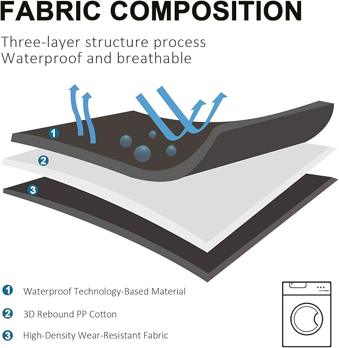 BDEUS 43x25In Large Size Outdoor Dog Bed, Waterproof & Portable Camping Travel Pet Mat, Easy to Clean, Washable Odor Resistant Pet Cooling Pad (Black)