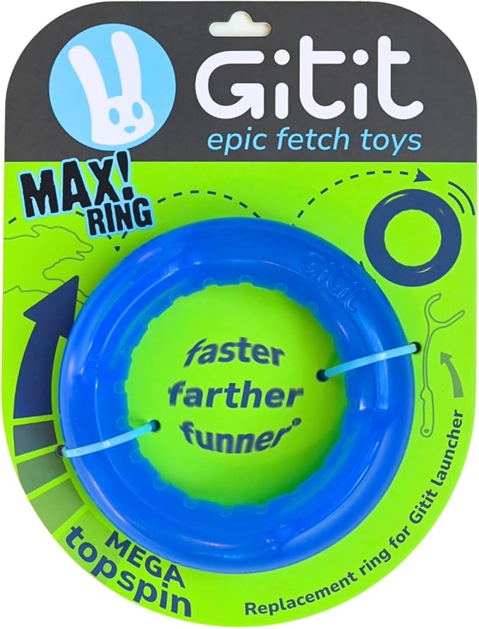 Gitit MAX! Replacement Ring - Designed for Speed and Slobberless Fetch Fun (for use with MAX! Launcher)
