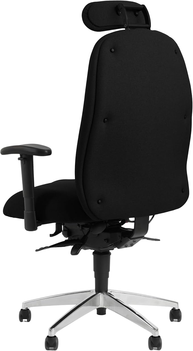 Heavy-Duty Bariatric Ergonomic Office Chair - 550lbs Capacity, Adjustable Backrest and Seat Tilt, Pressure Relief Foam Seat
