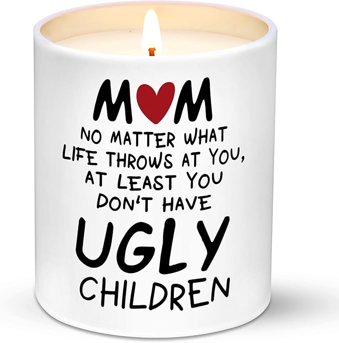 Gifts for Mom from Daughter, Son - Christmas Gifts for Mom, Wife, Women - Moms Birthday Gift Ideas, Cool Birthday Gift for Moms - Funny Christmas Candle, mom Soy Wax Candle
