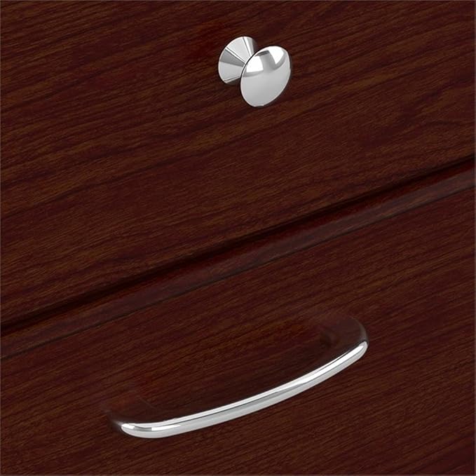 Bush Furniture Cabot 72W L Shaped Computer Desk with Drawers in Harvest Cherry