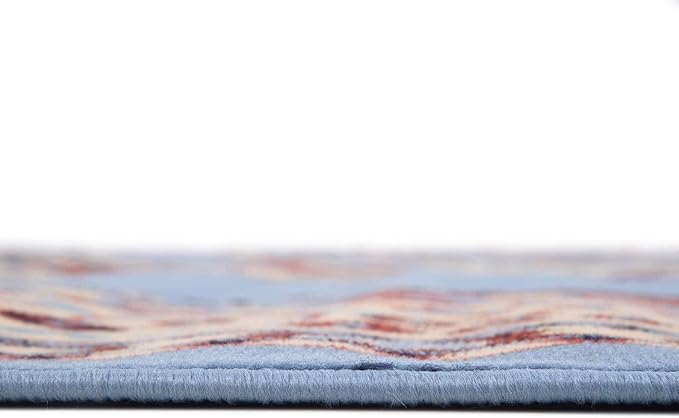 Unique Loom Reza Collection Traditional Persian Style Area Rug, 9 x 12 ft, Light Blue/Ivory