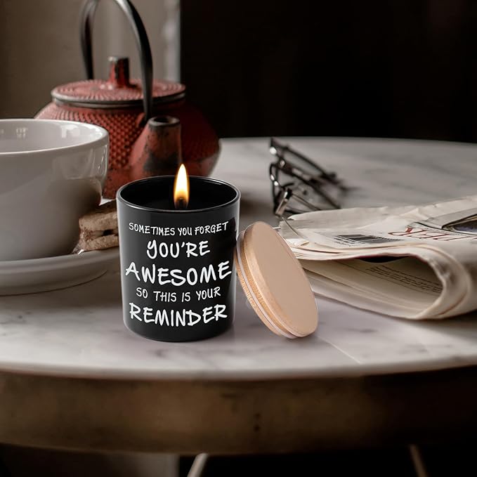 BFJLIFE Candles Gifts for Men Unique Valentines Fathers Day Christmas Anniversary Birthday Gifts for Him Brother Boyfriend Husband Stocking Stuffers for Men Novelty Sandalwood Scented Soy Candle