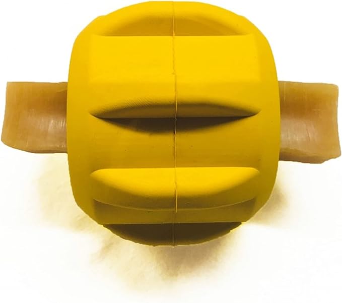 SodaPup Industrial Dog Gear – Durable Dog Treat Dispenser & Chew Toy Made in USA from Non-Toxic, Pet-Safe, Food Safe Natural Rubber for Mental Stimulation, Problem Chewing, Calming Nerves & More