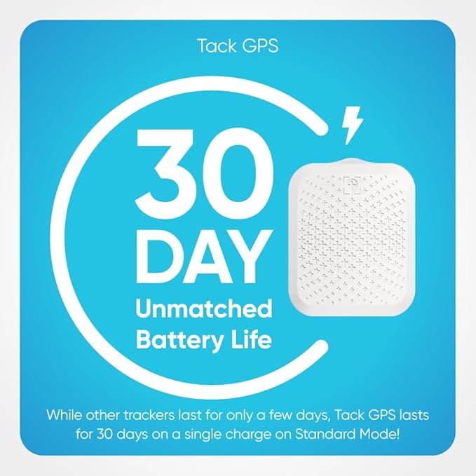 Tack GPS Plus Care Bundle with Lowest Monthly fee + 30 Days Battery Life. Fall Detection + SOS Alerts + Indoor Elevation Finder - for Kids, Elderly, Autism, Alzheimer, Dementia, Special Needs
