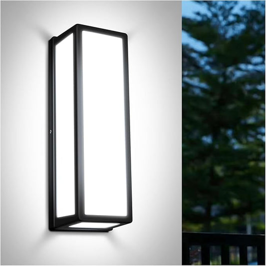 30Watt Modern Outdoor Wall Lights, 2000 Lumen Waterproof Exterior Porch Light, 6000K Daylight Anti-Rust Wall Mount Outdoor Wall Lighting for House, Front Porch, Garage