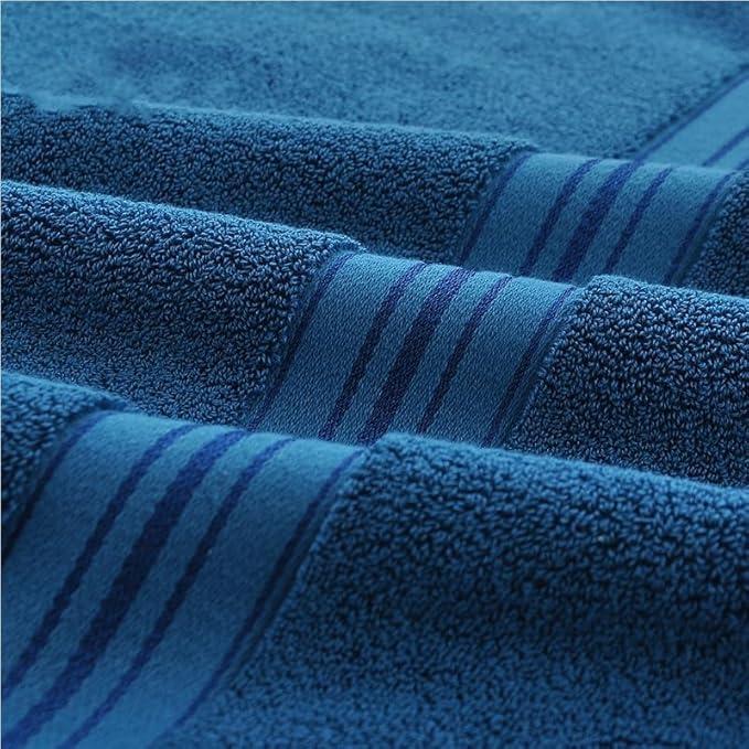 Bath Sheet,Oversized Bath Towel,Beach Towel, 40x73 inches, Extra Large,100% Luxury Cotton, Super Soft & Absorbent(Indigo Blue, Extral Large)