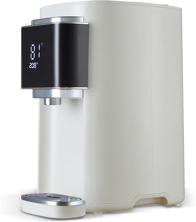 OCTAVO Water Boiler & Warmer 5 Liter, 304 Stainless Steel Water Tank, 700 Watt 6 Adjustable Water Temperature, LCD Touch Control Screen, Child Lock with Water Shortage Indicator