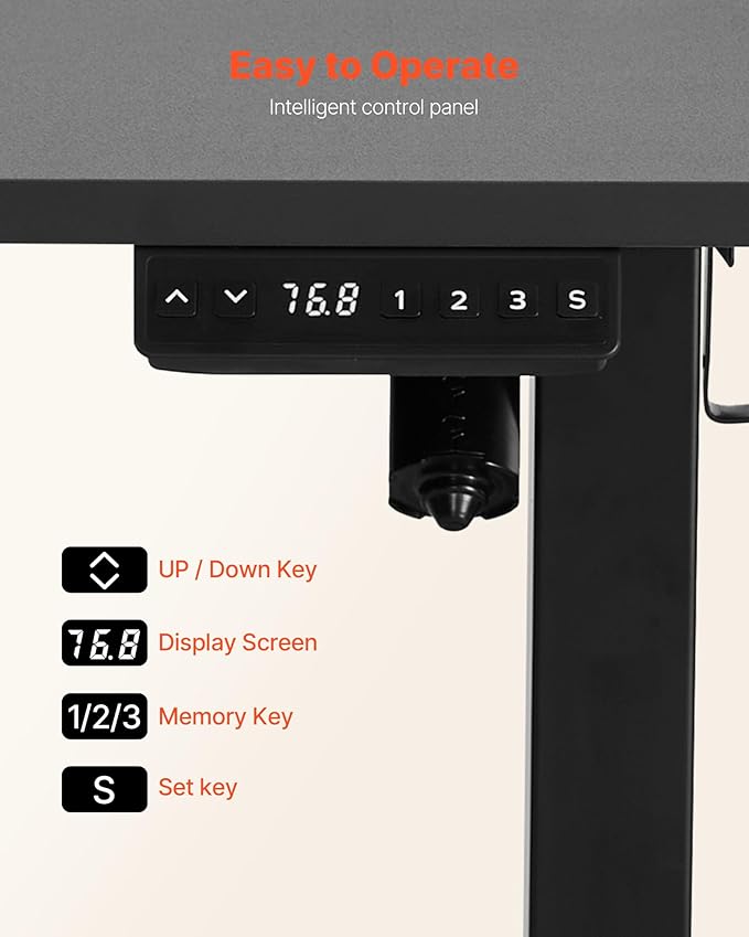 VEVOR L Shaped Standing Desk 71 x 47 inch, 3 Memory Height Adjustable, Electric Corner Standing Desk with Dual Motor, 2 Hooks & Cable Hole, Heavy Duty Carbon Steel Sit Stand Computer Workstation Table