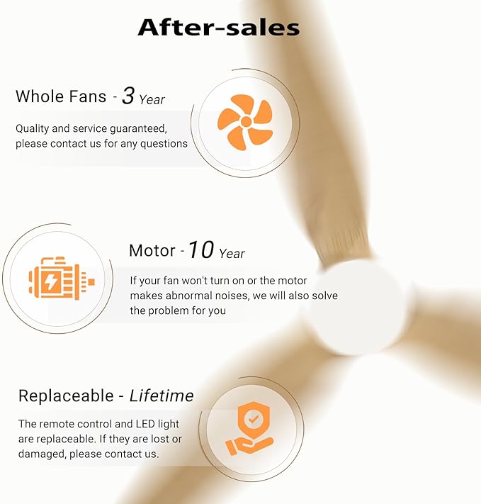 52" Ceiling Fan with Light - Low Profile Flush Mount Ceiling Fan, 6-Speed Remote Control, Solid Wood, Quiet Reversible DC Motor, Boho Style, for Bedroom, Living Room, Porch, Light Oak/White